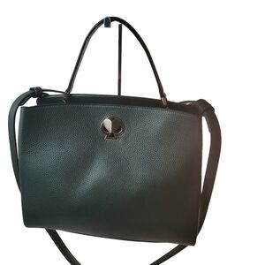 Kate Spade Romy Deep Evergreen Smooth Pebbled Leather Satchel